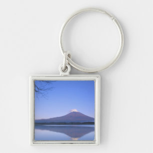 Mt. Fuji from Motosu Lake, Yamanashi, Japan Keychain
