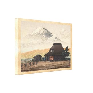 Mt. Fuji from Narusawa Hasui Kawase shin hanga art Canvas Print