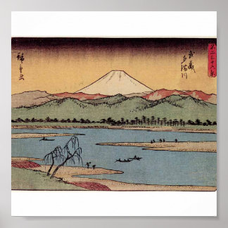 Mt. Fuji in Japan about 1800s Poster
