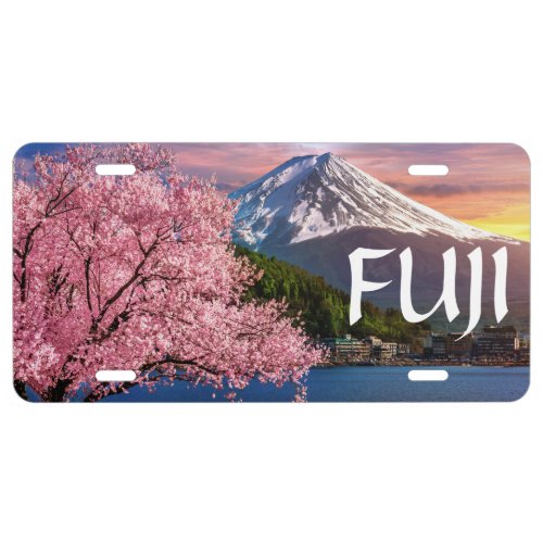 Mt Fuji Japan  License Plate