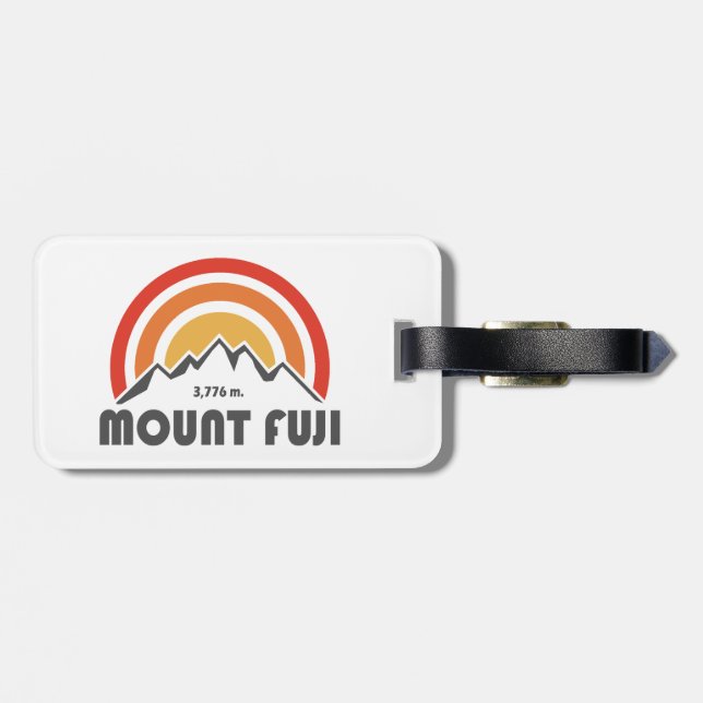 Mt. Fuji Japan Luggage Tag (Back Horizontal)