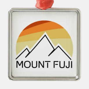 Mt. Fuji Japan Retro Metal Ornament