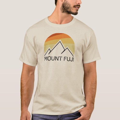 Mt Fuji Japan Retro T_Shirt