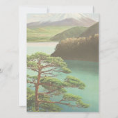 Mt Fuji Japan Travel Poster Vintage Art (Back)