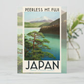 Mt Fuji Japan Travel Poster Vintage Art (Standing Front)