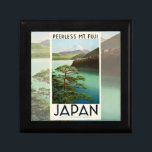 Mt Fuji Japan Travel Poster Vintage Art Gift Box<br><div class="desc">Japan Travel Poster - This image is a Vintage Peerless Mt. Fuji 1930s Japan Travel Poster. Japanese Government Railways. Public Domain.</div>
