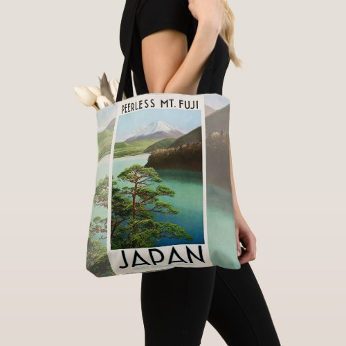 Mt Fuji Japan Travel Poster Vintage Art Tote Bag