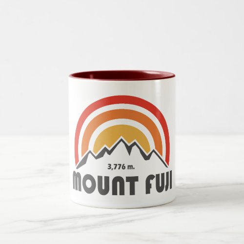 Mt Fuji Japan Two_Tone Coffee Mug