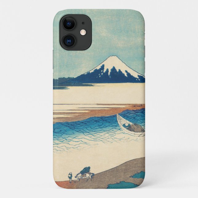 Mt Fuji Japanese woodblock. iPhone / iPad case (Back)
