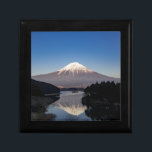 Mt Fuji Lake Reflection Gift Box<br><div class="desc">Majestic Mt Fuji reflected in Lake Tanuki and framed by the river banks at nightfall.</div>