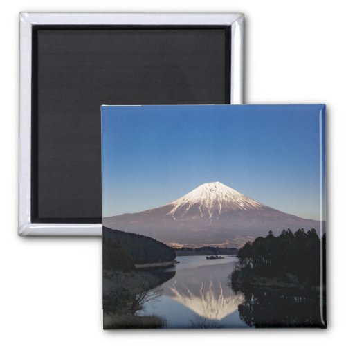 Mt Fuji Lake Reflection Magnet
