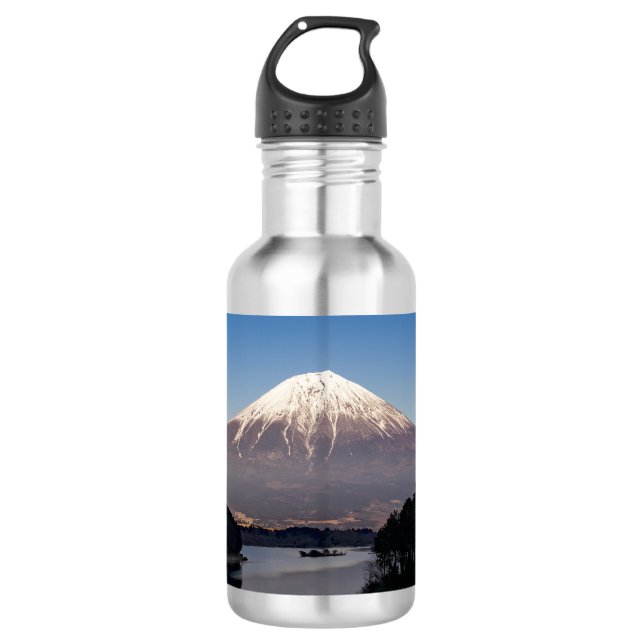 Mt Fuji Lake Reflection Stainless Steel Water Bottle (Front)