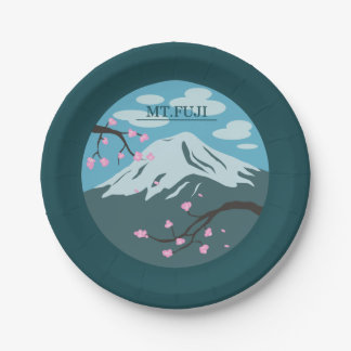 Mt. Fuji Paper Plates