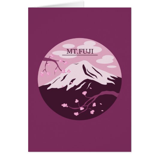 Mt. Fuji (Pink) Cards (Front)