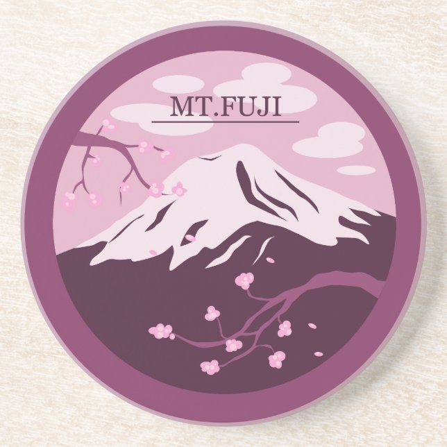 Mt. Fuji (Pink) Coaster (Front)