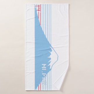 Mt. Fuji seen from the eastwest. Bath Towel