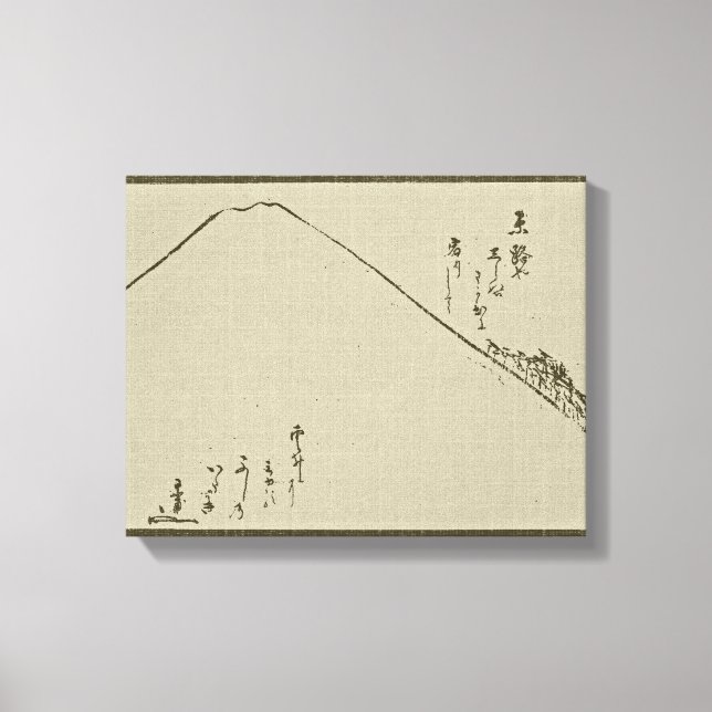 Mt. Fuji Sumi-e  -  Wrapped Canvas Print (Front)