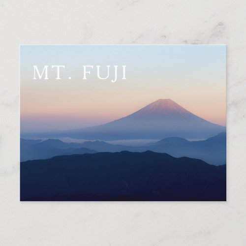 Mt Fuji Sunrise Japan Postcard