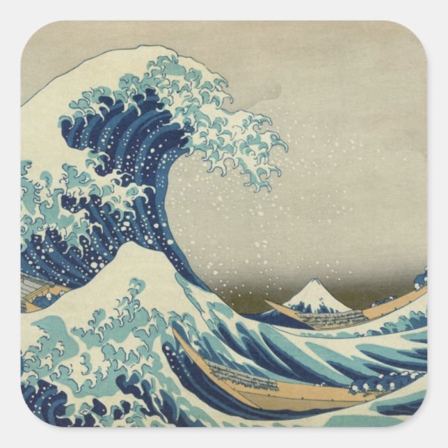 Mt. Fuji view 01 Square Sticker (Front)