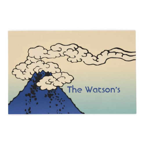 Mt. Fuji with Clouds Add Your Name Placemat