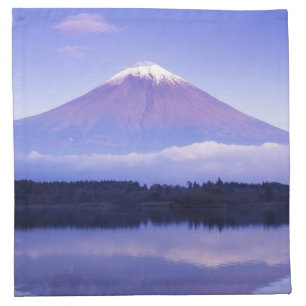 Mt. Fuji with Lenticular Cloud, Motosu Lake, Cloth Napkin