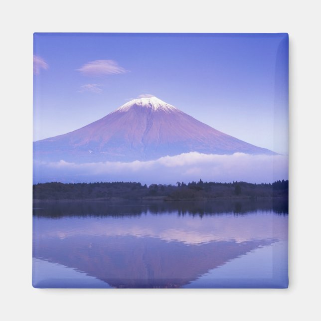Mt. Fuji with Lenticular Cloud, Motosu Lake, Magnet (Front)