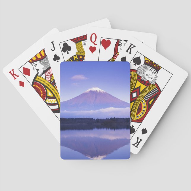 Mt. Fuji with Lenticular Cloud, Motosu Lake, Poker Cards (Back)