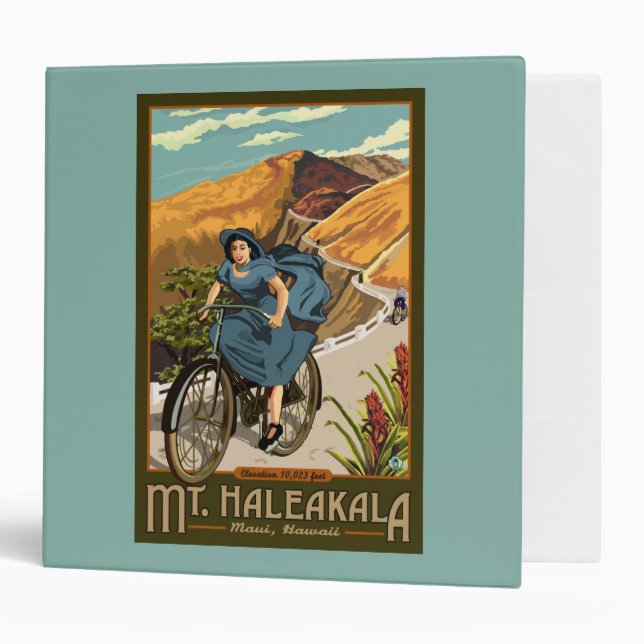 Mt. Haleakala Bicycle Rides Hawaii Binder (Front/Inside)