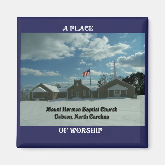 MT. HERMON BAPTIST CHURCH-MAGNET MAGNET (Front)