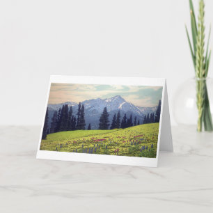 Mt. Holy Cross, Hiroshi Yoshida, Woodcut Card