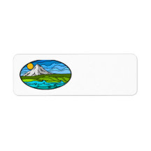 Mt Hood Address Label