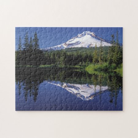 Mt. Hood And A Mirror Lake Jigsaw Puzzle