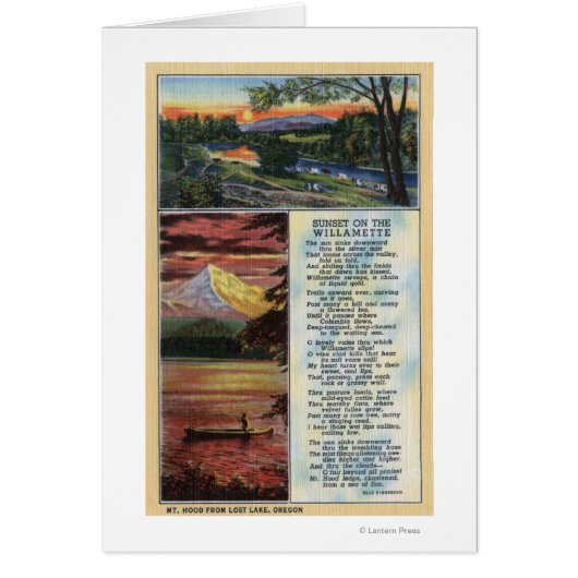 Mt. Hood from Lost Lake View Cards (Front)