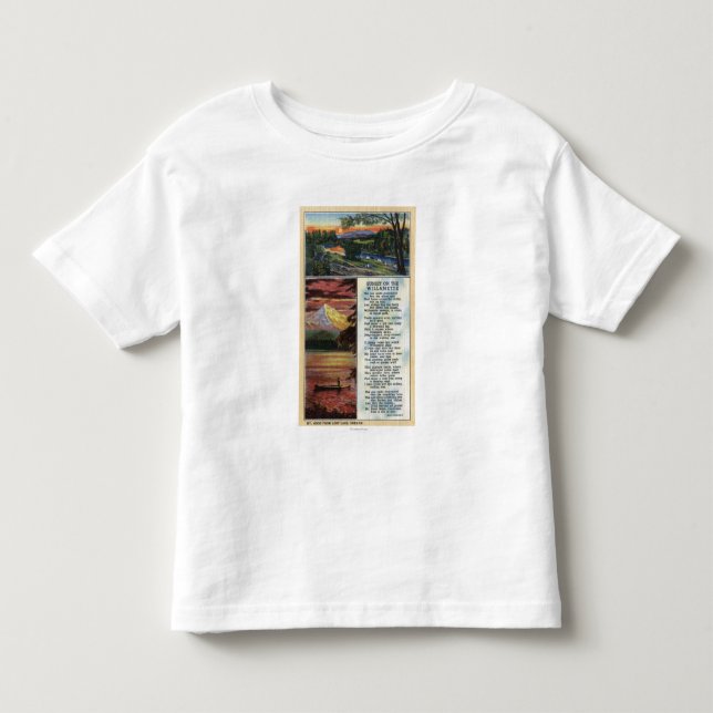 Mt. Hood from Lost Lake View Toddler T-shirt (Front)