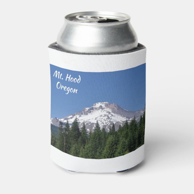 Mt. Hood from Mount Hood Ski Bowl Can Cooler (Can Back)