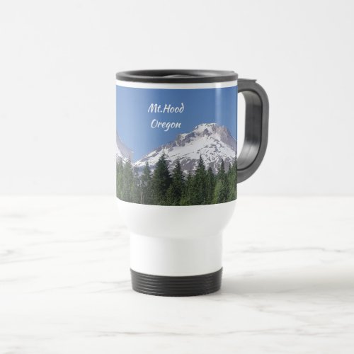 Mt Hood from Mount Hood Skibowl Travel Mug