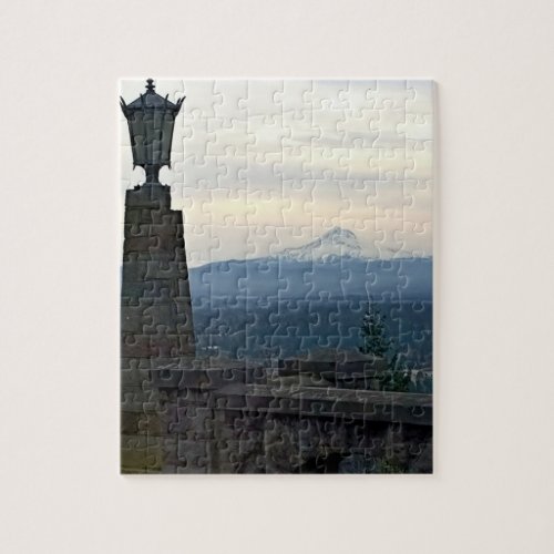 Mt Hood from Rocky Butte Portland Oregon Jigsaw Puzzle