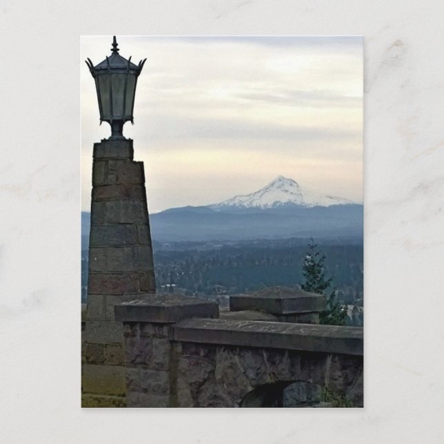 Mt. Hood from Rocky Butte, Portland, Oregon Postcard (Front)