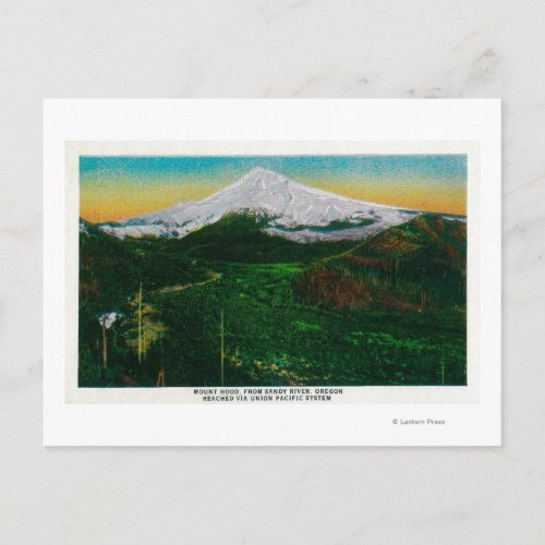Mt Hood from Sandy River ORMt Hood OR Postcard