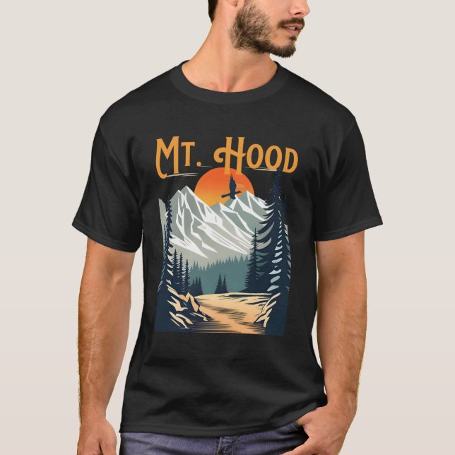 Mt Hood Hiking T-Shirt (Front)