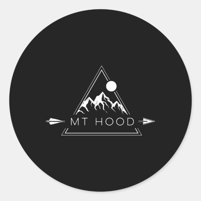 Mt Hood Mount Hood Mountain Classic Round Sticker (Front)