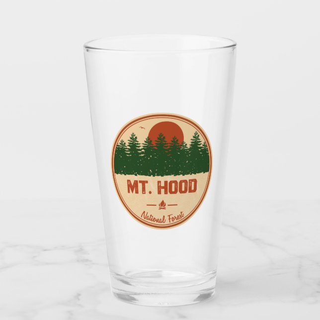 Mt. Hood National Forest Glass (Front)