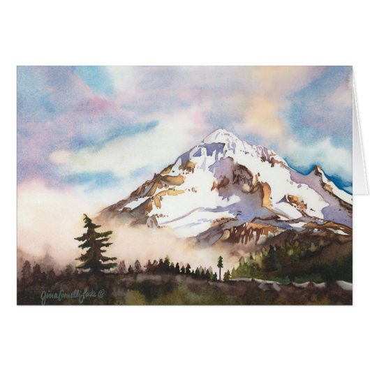 Mt. Hood Oregon Blank Cards (Front Horizontal)