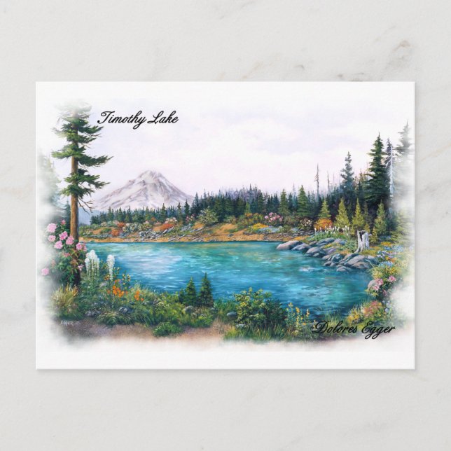 Mt Hood Oregon Original Prints Dolores Egger Postcard (Front)