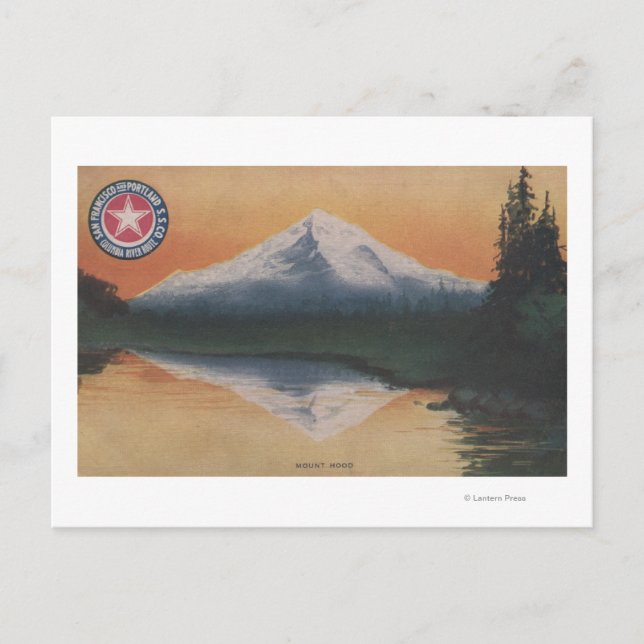Mt. Hood, Oregon - San Francisco to Portland Postcard (Front)