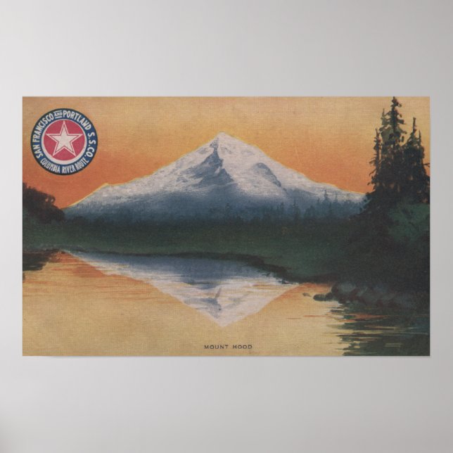 Mt. Hood, Oregon - San Francisco to Portland Poster (Front)