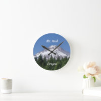 Mt. Hood Oregon Ski Bowl Round Clock