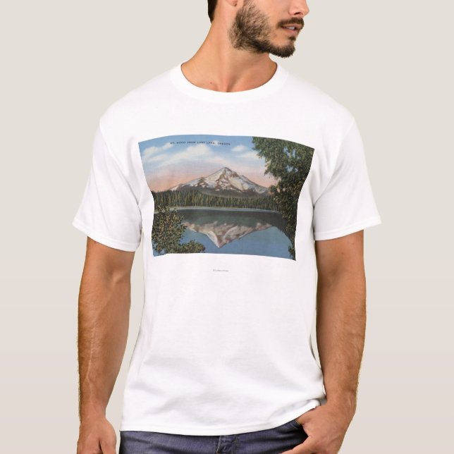 Mt. Hood, Oregon - View of Mountain from Lost T-Shirt (Front)