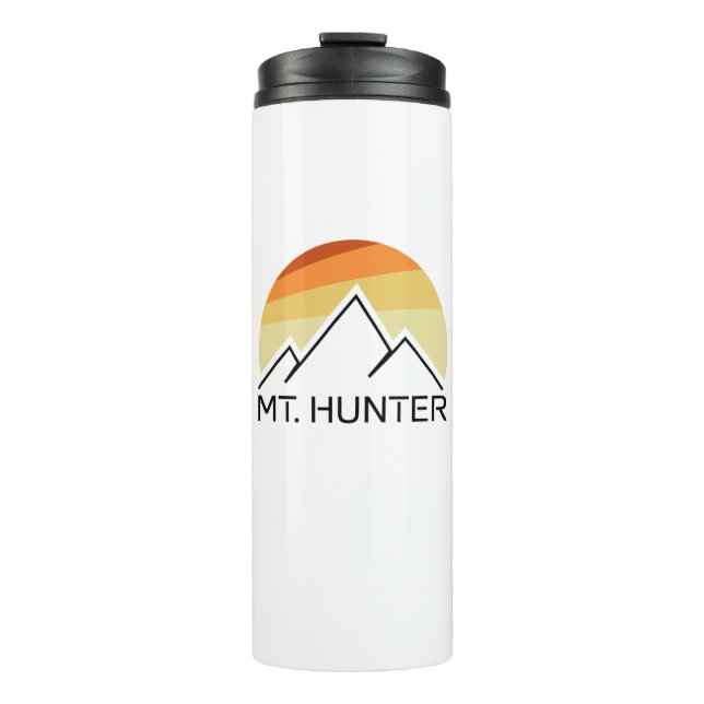 Mt. Hunter Alaska Retro Thermal Tumbler (Front)