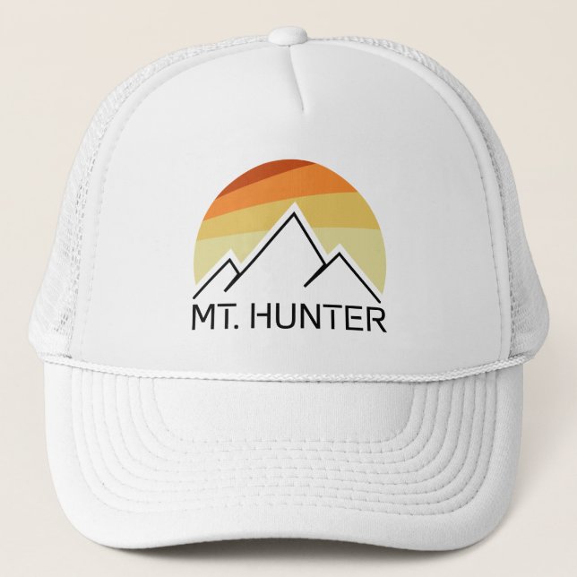 Mt. Hunter Alaska Retro Trucker Hat (Front)